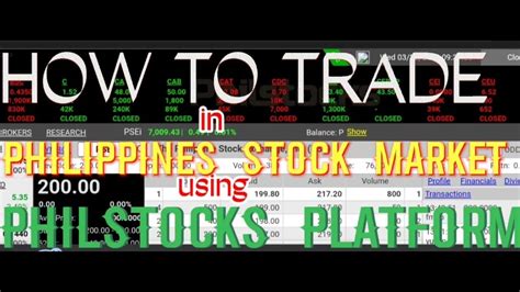 philippine stock exchange online trading.